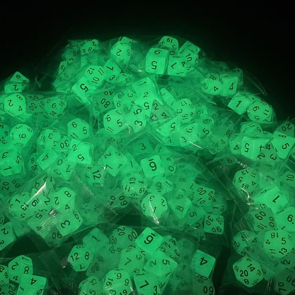 Glow in the Dark Dice Set