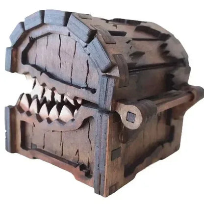 Wooden Mimic Dice Box