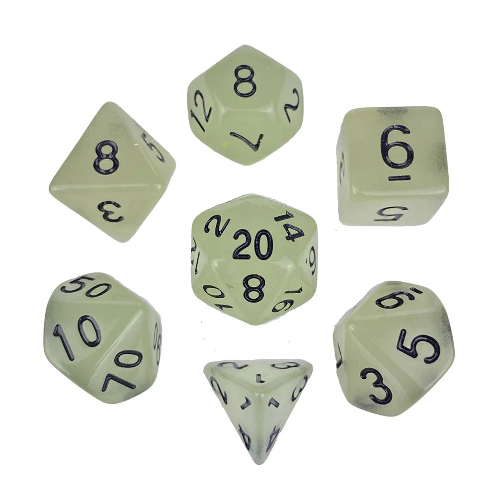 Glow in the Dark Dice Set