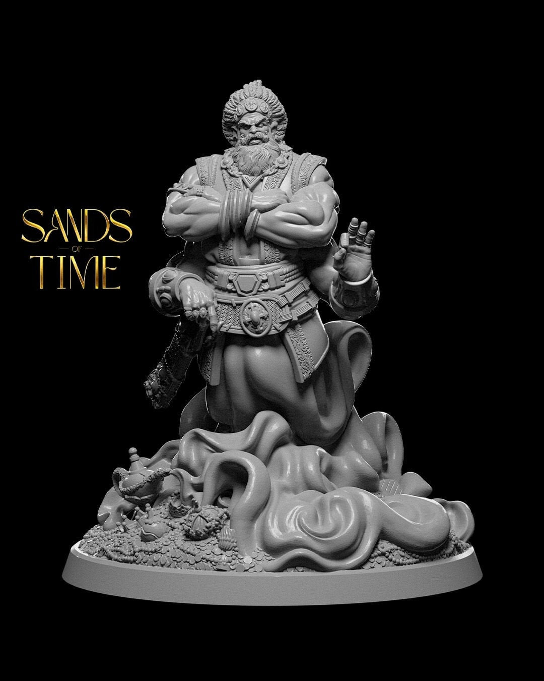 Genie | UNPAINTED | Tabletop Scale | TTRPG D&D Miniature | DnD