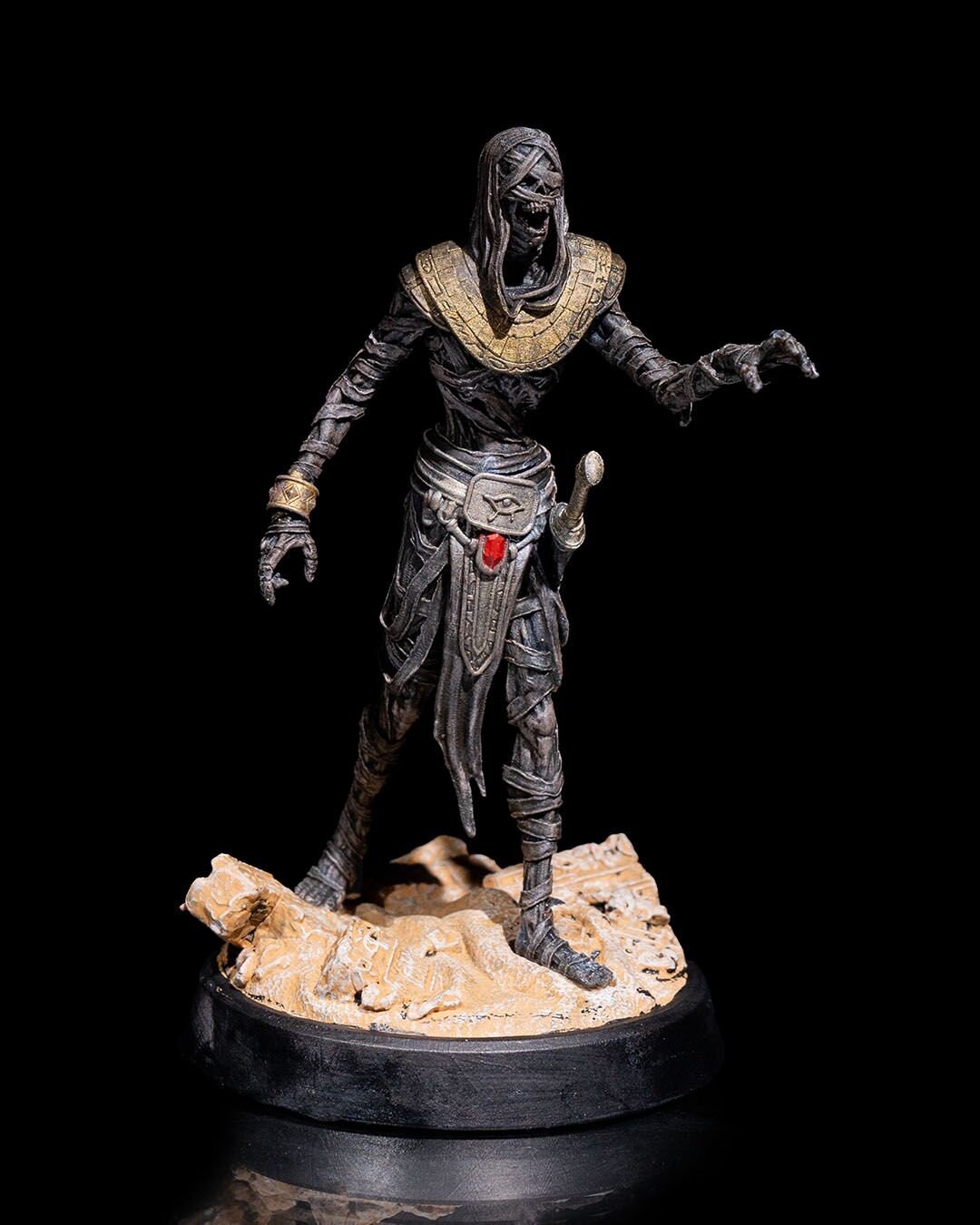 Mummy v1 | UNPAINTED | Tabletop Scale | TTRPG D&D Miniature | DnD