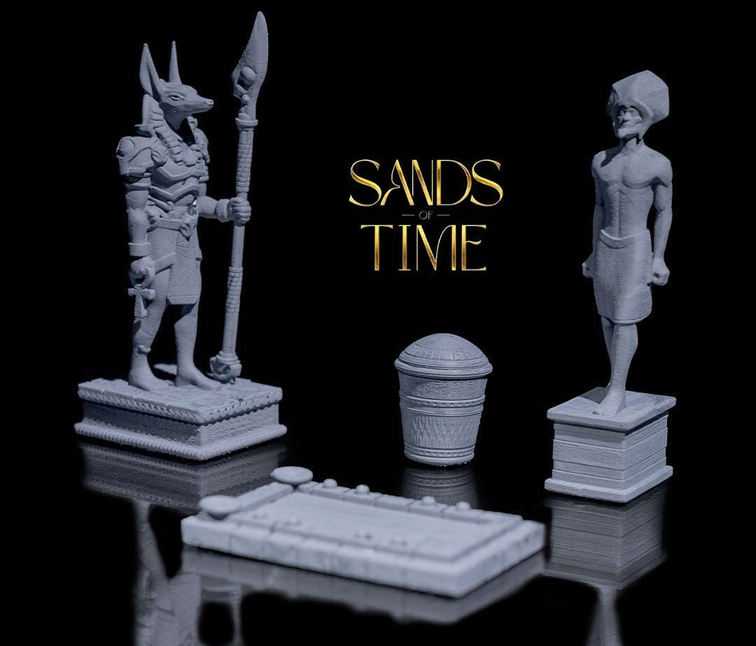 Egyptian Props v1 | UNPAINTED | Tabletop Scale | TTRPG D&D Miniature | DnD