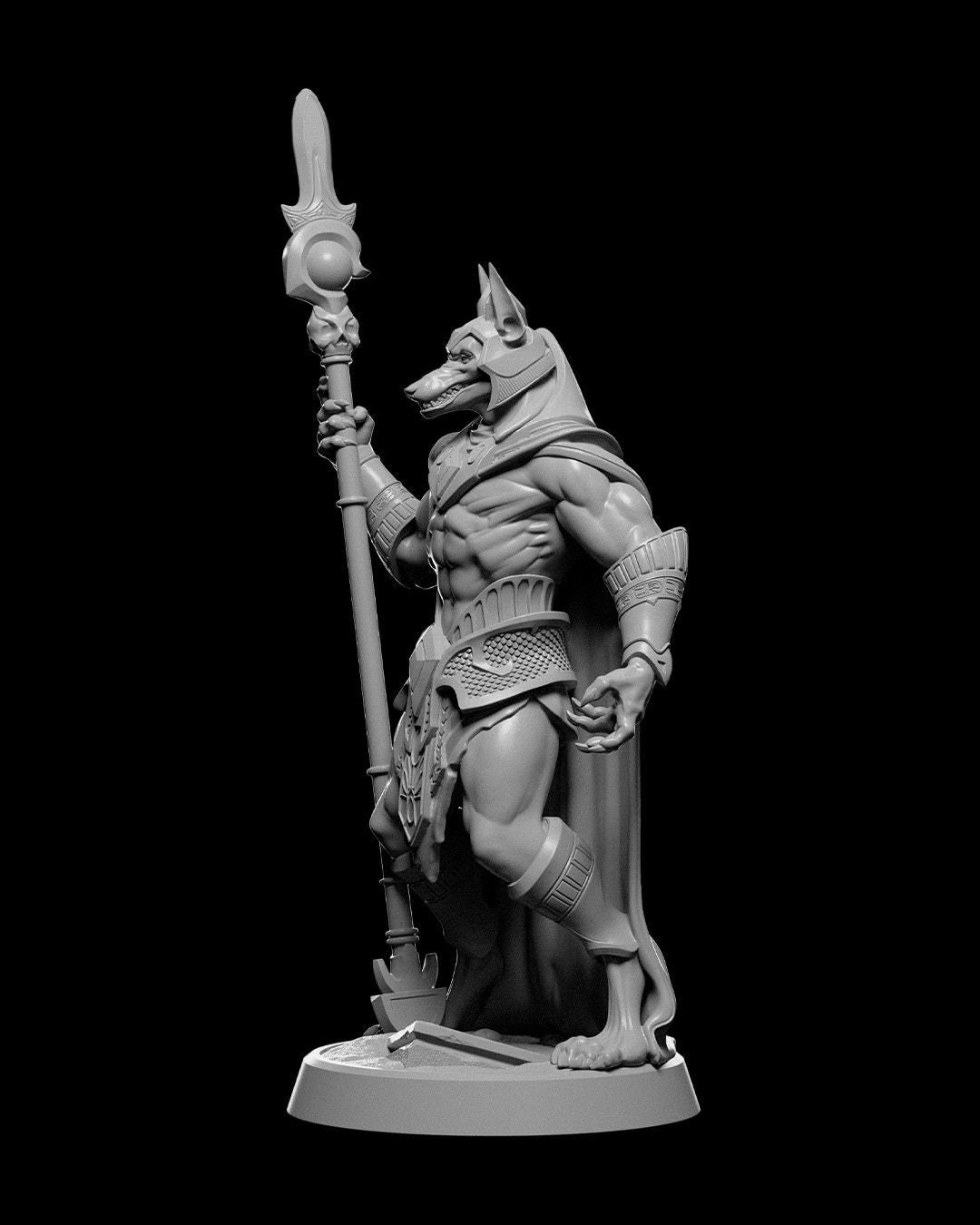 Jackal General | UNPAINTED | Tabletop Scale | TTRPG D&D Miniature | DnD