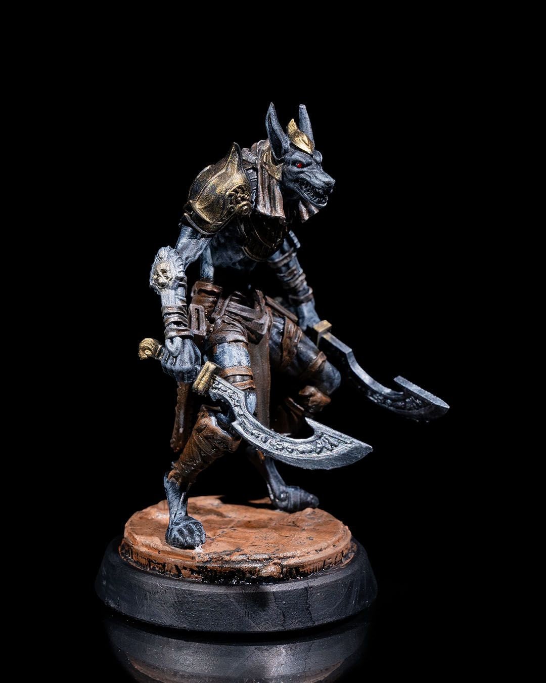 Jackal Warrior Swords | UNPAINTED | Tabletop Scale | TTRPG D&D Miniature | DnD