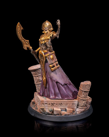 Pharaoh Lich | UNPAINTED | Tabletop Scale | TTRPG D&D Miniature | DnD