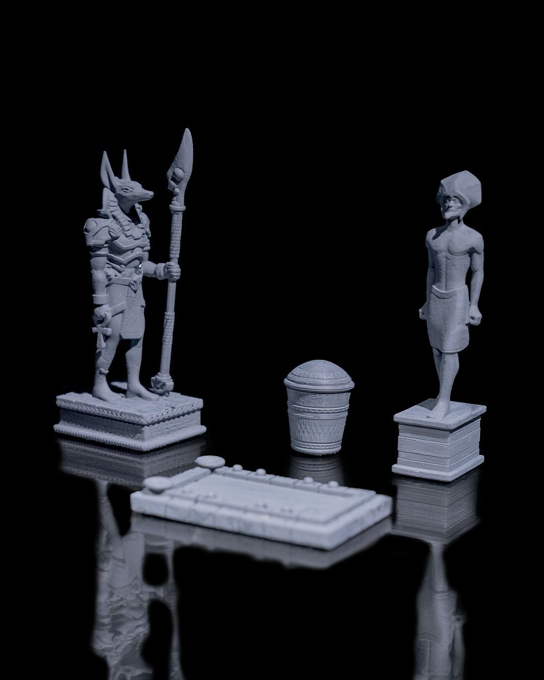 Egyptian Props v1 | UNPAINTED | Tabletop Scale | TTRPG D&D Miniature | DnD