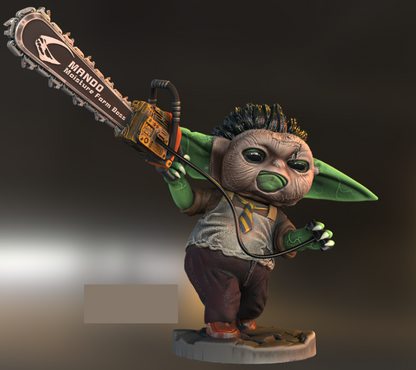 Michael Myers/Grogu Mash-up - Fan Art Model for painting