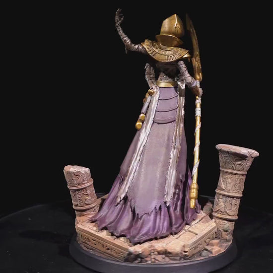 Pharaoh Lich | UNPAINTED | Tabletop Scale | TTRPG D&D Miniature |  DnD