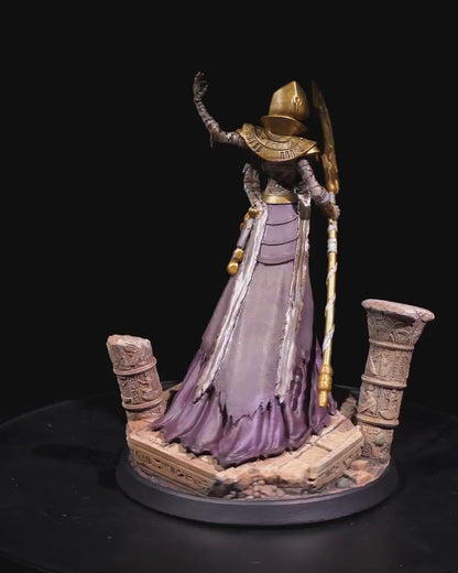 Pharaoh Lich | UNPAINTED | Tabletop Scale | TTRPG D&D Miniature |  DnD